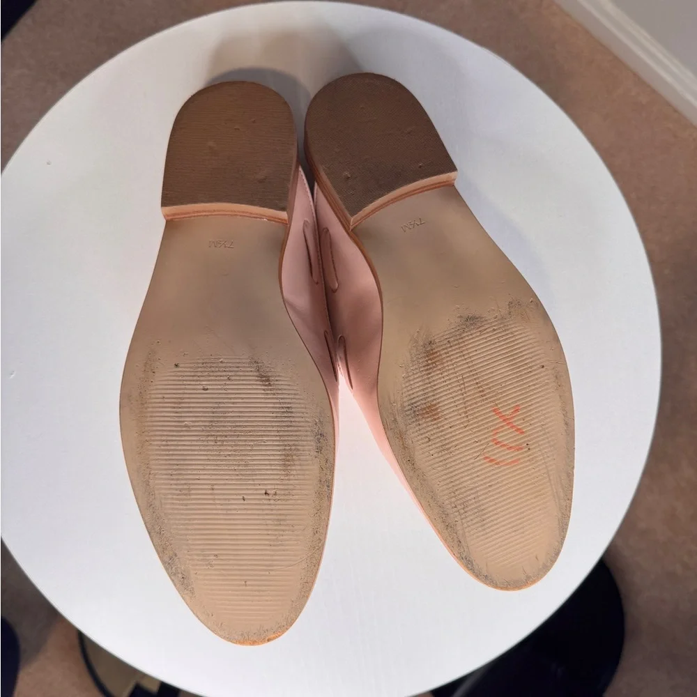 Talbots Pink, Tan Slides Shoes - Size 7.5